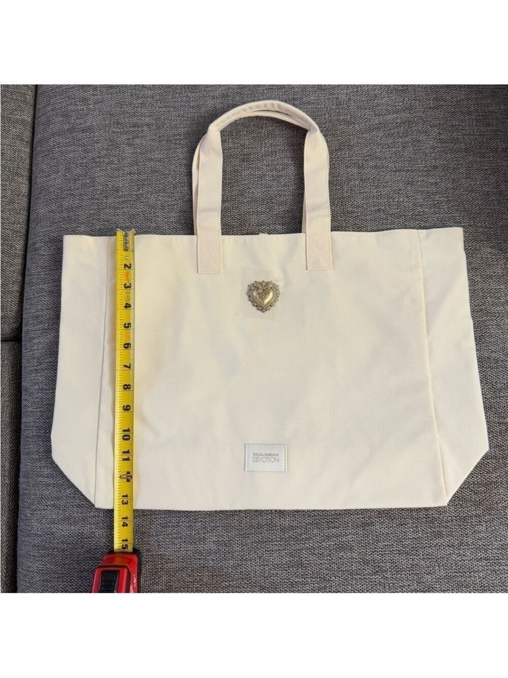 Dolce & Gabbana Beauty Tote Large Cream Luxury Authentic New - Picture 16 of 16
